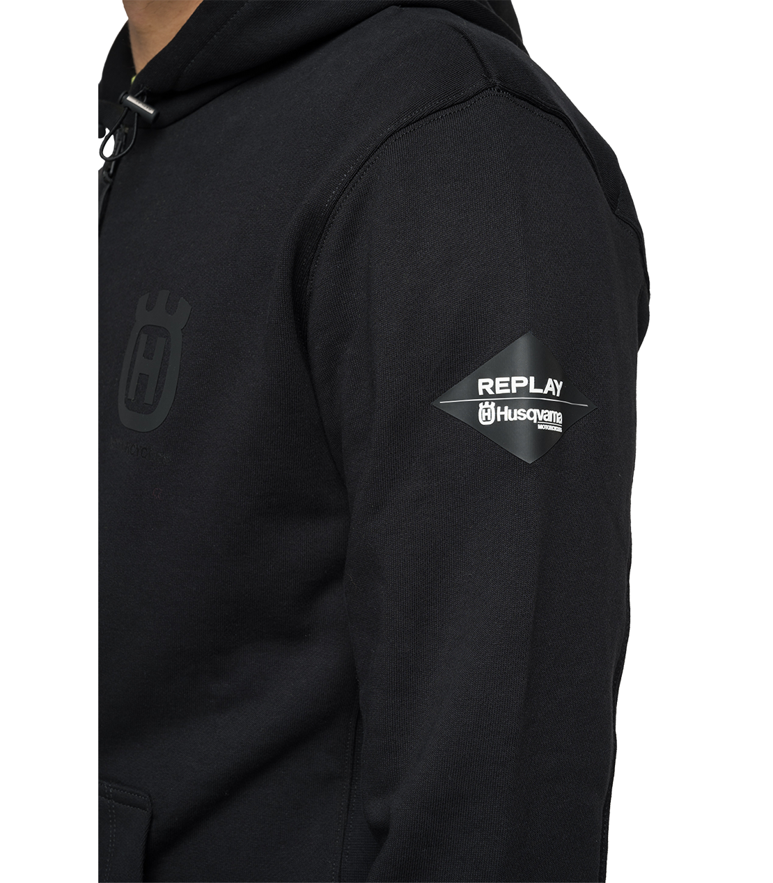 フルジップフーディー REPLAY FOR HUSQVARNA 詳細画像 ブラック 6